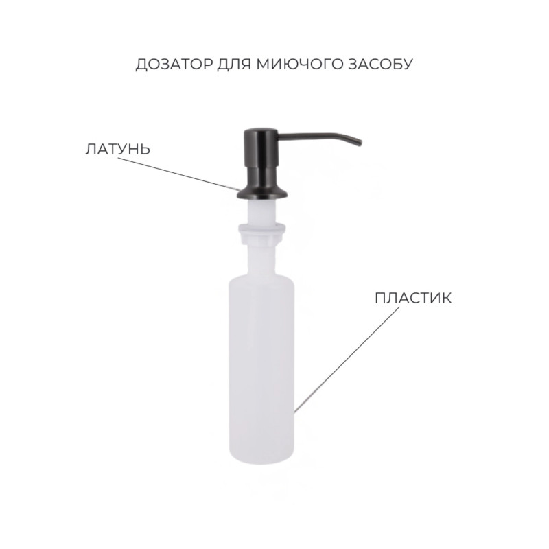 Акційний набір Lidz: мийка Handmade H4843 Black PVD 3,0/1,0 мм + K01B Корзина для кухонной мойки SD00057080