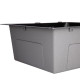 Lidz Мийка для кухні інтегрована Handmade H5050B (LDH5050BPVD43619) Brushed Black PVD 3,0/0,8 мм
