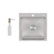 Lidz Мийка для кухні інтегрована Handmade H5050 (LDH5050BRU35375) Brushed Steel 3,0/0,8 мм