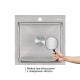 Lidz Мийка для кухні інтегрована Handmade H5050 (LDH5050BRU35375) Brushed Steel 3,0/0,8 мм