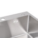 Lidz Мийка для кухні інтегрована Handmade H5050 (LDH5050BRU35375) Brushed Steel 3,0/0,8 мм