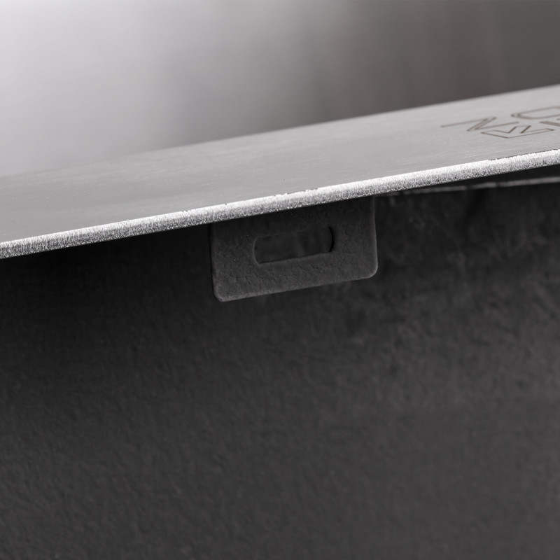Lidz Мийка для кухні інтегрована Handmade H5050 (LDH5050BRU35375) Brushed Steel 3,0/0,8 мм