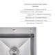 Акційний набір Lidz: мийка H5050H інтегрована Decor Honeycomb 2,5/0,5 мм LDH5050DEC48365 + Змішувач Aria для кухні з гнучким виливом (k35) Grey SD00057349