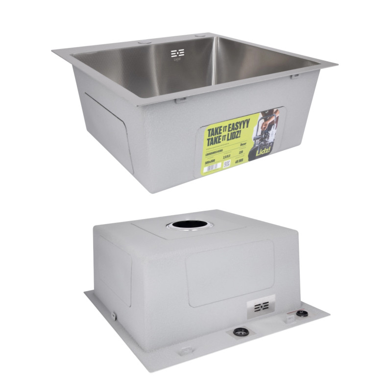 Акційний набір Lidz: мийка H5050H інтегрована Decor Honeycomb 2,5/0,5 мм LDH5050DEC48365 + Змішувач Aria для кухні з гнучким виливом (k35) Grey SD00057349