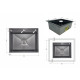 Lidz Handmade H6050HB Мийка для кухні інтегрована Decor Black PVD Honeycomb 2,5/0,5 мм LDH6050BDECPVD48371 SD00054495