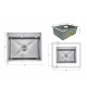 Lidz Handmade H6050H Мийка для кухні інтегрована Decor Honeycomb 2,5/0,5 мм LDH6050DEC48370 SD00054494