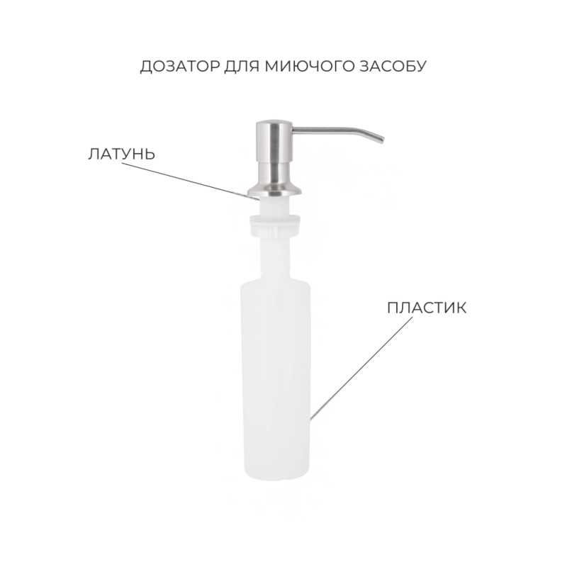 Акційний набір Lidz: мийка H6845 Brushed 3,0/1,0 мм + Змішувач Aria для кухні з гнучким виливом (k35) Grey SD00057362