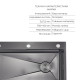 Акційний набір Lidz: мийка інтегрована Decor Black PVD Honeycomb 3,0/1,0 мм + Змішувач Aria для кухні з гнучким виливом (k35) Black SD00057368
