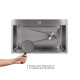 Мийка для кухні інтегрована Lidz Handmade H7545 Brushed Steel 3,0/1,0 мм LDH7545BRU49457 SD00055581