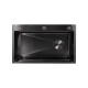 Мийка для кухні інтегрована Lidz Handmade H7545B Brushed Black PVD 3,0/1,0 мм LDH7545BRUBLM49458 SD00055582