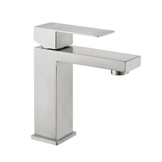 Змішувач для раковини низький Lidz Helix 001F (k35) LDHEL001FNKS49178 Nickel SD00055302