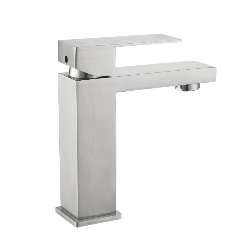 Змішувач для раковини низький Lidz Helix 001F (k35) LDHEL001FNKS49178 Nickel SD00055302