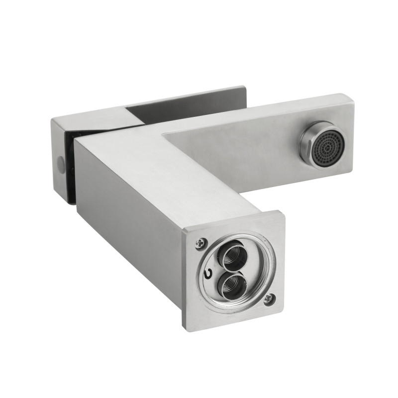Змішувач для раковини низький Lidz Helix 001F (k35) LDHEL001FNKS49178 Nickel SD00055302