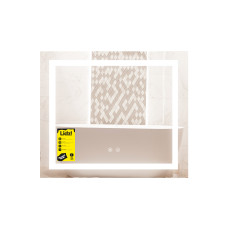 Дзеркало Lidz Kubis (KU1) 700х600 з LED-підсвічуванням Touch, з антизапотіванням, з димером, рег. яскравості LDKU60070049285 SD00055409