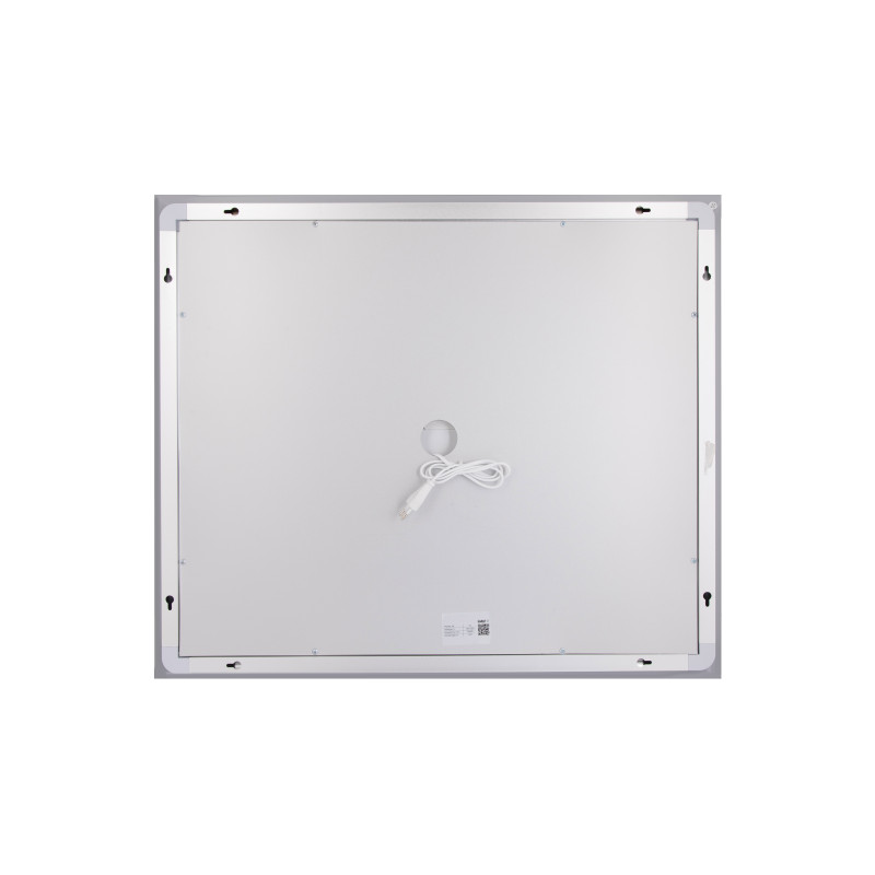 Дзеркало Lidz Kubis (KU1) 700х600 з LED-підсвічуванням Touch, з антизапотіванням, з димером, рег. яскравості LDKU60070049285 SD00055409