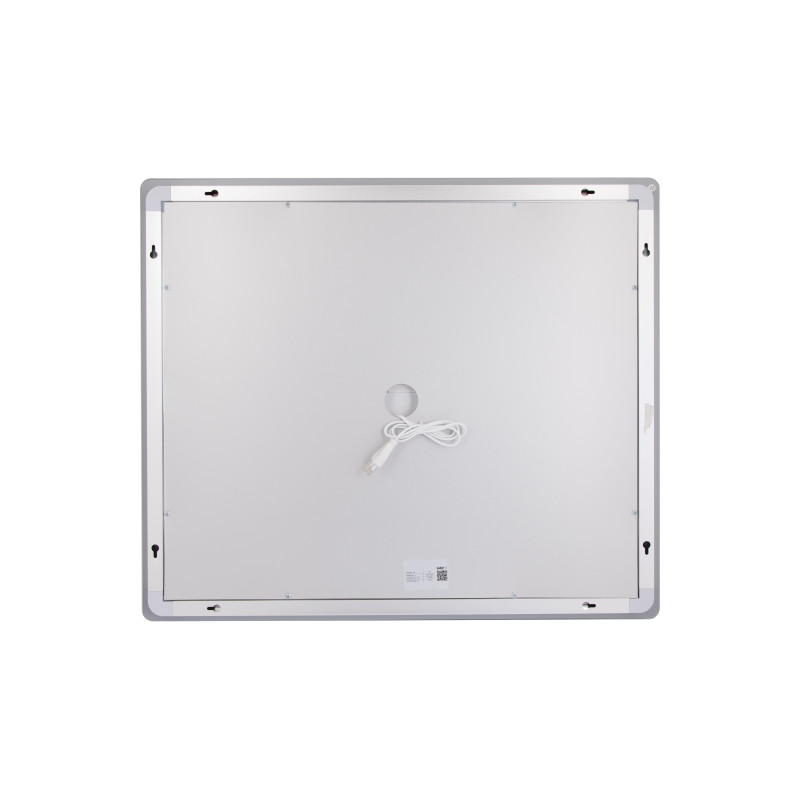 Дзеркало Lidz Kubis (KU2) 700х600 з LED-підсвічуванням Touch, з антизапотіванням, з димером, рег. яскравості LDKU60070049286 SD00055410