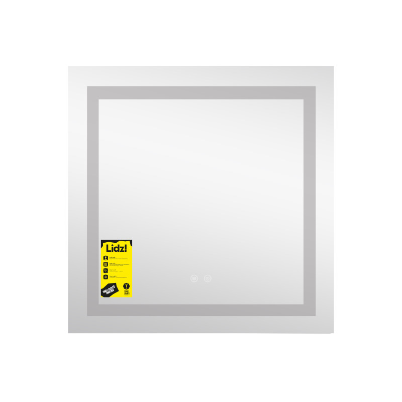 Дзеркало Lidz Kubis (KU1) 700х700 з LED-підсвічуванням Touch, з антизапотіванням, з димером, рег. яскравості LDKU70070049287 SD00055411