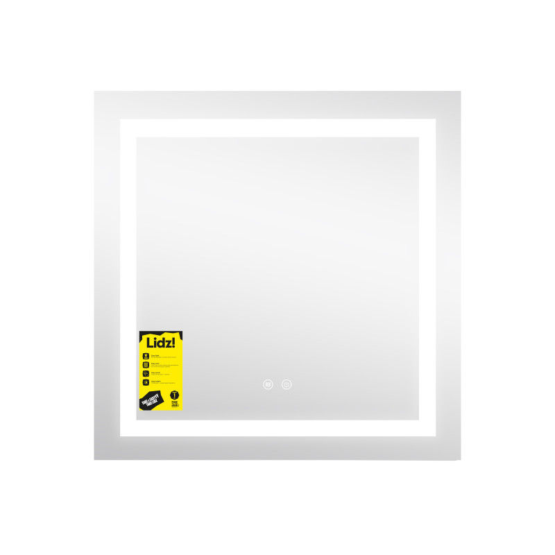 Дзеркало Lidz Kubis (KU1) 700х700 з LED-підсвічуванням Touch, з антизапотіванням, з димером, рег. яскравості LDKU70070049287 SD00055411