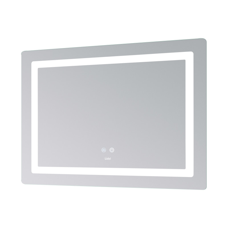 Дзеркало Lidz Kubis (KU2) 1200х800 з LED-підсвічуванням Touch, з антизапотіванням, з димером, рег. яскравості LDKUB120080049007 SD00055131