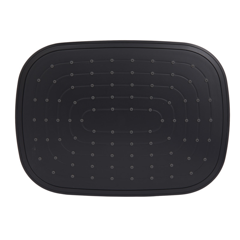 Стельова лійка Lidz (258х190х65) для душових систем Kubis Black LDKUB2581906549513 SD00055637