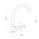 Lidz Монокран для кухні Lamb 269F1 LDLAM269F1CRM44976 Chrome