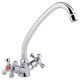 Lidz Змішувач для кухні Lamb 271F двохвентильний LDLAM271FCRM21889 Chrome