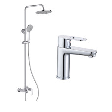 Lidz Набір змішувачів Latwa 001 + Latwa 1030 Chrome