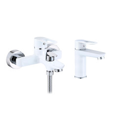 Lidz Набір змішувачів Latwa 001 + Latwa 006 White