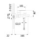 Lidz Змішувач для ванни Latwa 006 (з душовим гарнітуром) (k35) LDLAT006BLA45419 Black