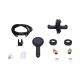 Lidz Змішувач для ванни Latwa 006 (з душовим гарнітуром) (k35) LDLAT006BLA45419 Black