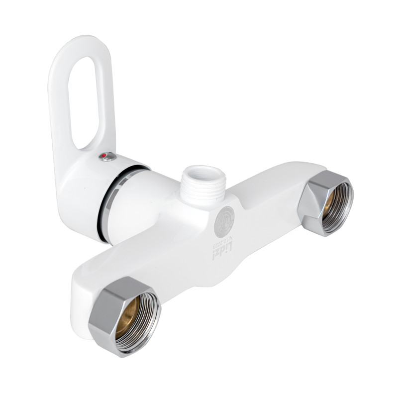 Lidz Змішувач для душу Latwa 010 (з душовим гарнітуром) (k40) LDLAT010WHI45426 White