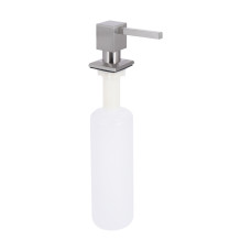 Lidz Дозатор для миючого засобу LK117 квадратний Brushed Steel (LDLK117BRU46399)