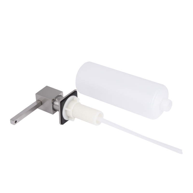 Lidz Дозатор для миючого засобу LK117 квадратний Brushed Steel (LDLK117BRU46399)
