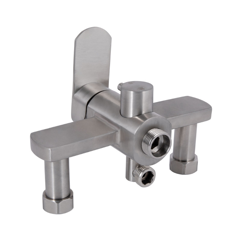 Lidz Змішувач для ванни Luna 005 (з душовим гарнітуром) (k35) LDLUN005NKS46093 Nickel