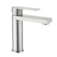 Змішувач для раковини низький Lidz Nexus 001F (k35) LDNEX001FNKS49184 Nickel SD00055308
