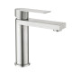 Змішувач для раковини низький Lidz Nexus 001F (k35) LDNEX001FNKS49184 Nickel SD00055308