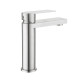 Змішувач для раковини низький Lidz Nexus 001F (k35) LDNEX001FNKS49184 Nickel SD00055308
