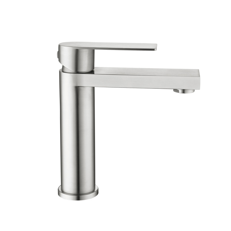 Змішувач для раковини низький Lidz Nexus 001F (k35) LDNEX001FNKS49184 Nickel SD00055308