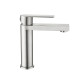 Змішувач для раковини низький Lidz Nexus 001F (k35) LDNEX001FNKS49184 Nickel SD00055308
