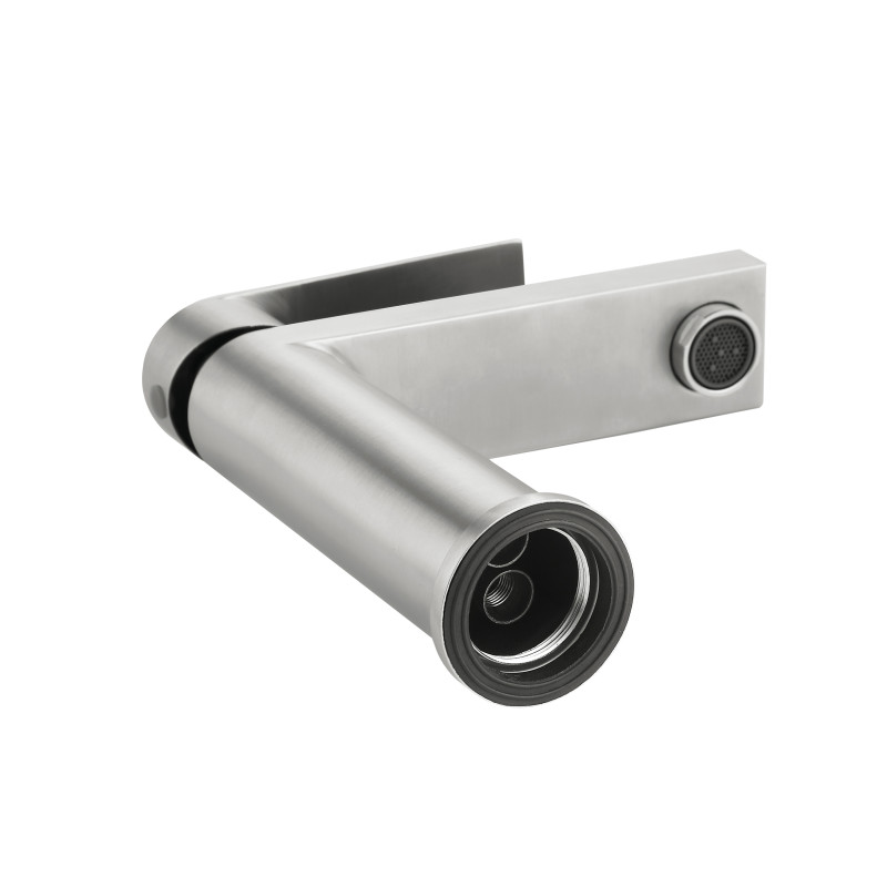 Змішувач для раковини низький Lidz Nexus 001F (k35) LDNEX001FNKS49184 Nickel SD00055308