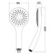 Lidz Лійка для ручного душу Лейки Niagara 01 98 мм округла LDNIA01CRM22034 Chrome