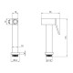 Lidz Лійка для гігієнічного душу Лейки Niagara 08 прямокутна LDNIA08CRM26197 Chrome