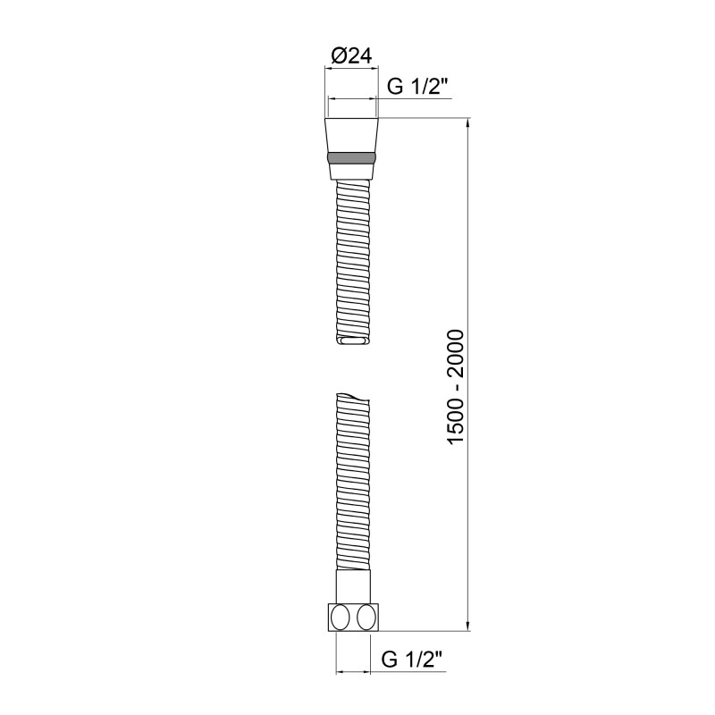 Lidz Шланг Niagara 13 1,5-2 м LDNIA13CRM35461 Chrome