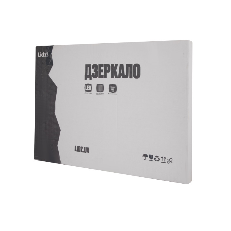 Дзеркало Lidz Orion (OR2) 500х800 з LED-підсвічуванням Touch, з антизапотіванням, з димером, рег. яскравості LDOR50080049291 SD00055415