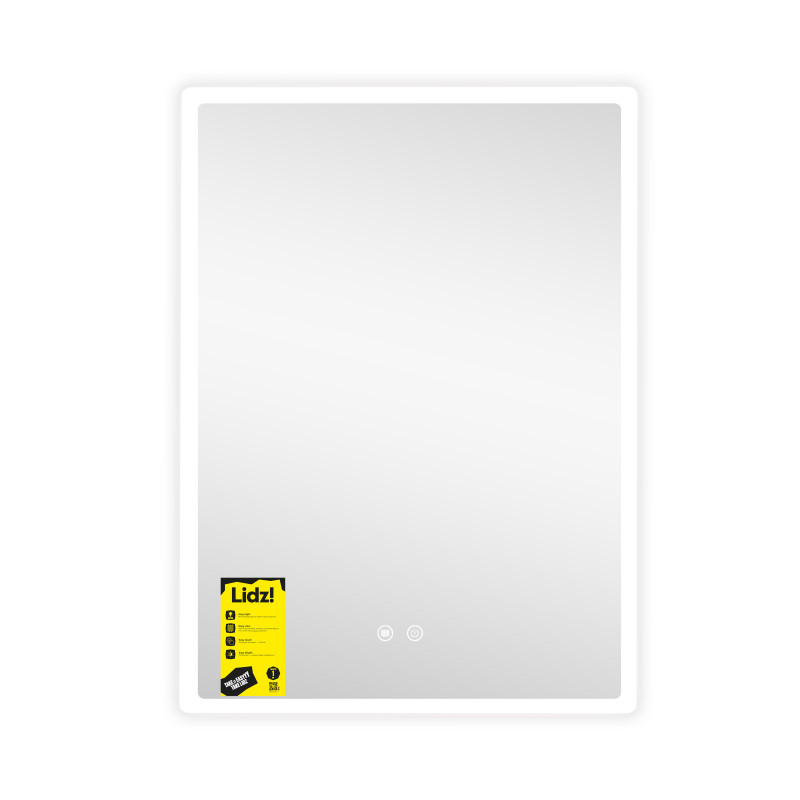 Дзеркало Lidz Orion (OR2) 600х800 з LED-підсвічуванням Touch, з антизапотіванням, з димером, рег. яскравості LDOR60080049292 SD00055416