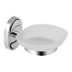 Lidz Мильниця з тримачем Oreo 0201 настінна (матове скло) LDORE0201CRM22083 Chrome