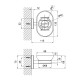 Lidz Мильниця з тримачем Oreo 0201 настінна (матове скло) LDORE0201CRM22083 Chrome