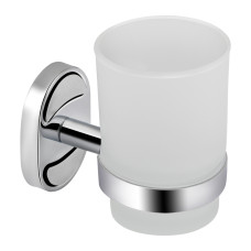 Lidz Склянка з тримачем Oreo 0401 настінний (матове скло) LDORE0401CRM22163 Chrome