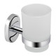 Lidz Склянка з тримачем Oreo 0401 настінний (матове скло) LDORE0401CRM22163 Chrome