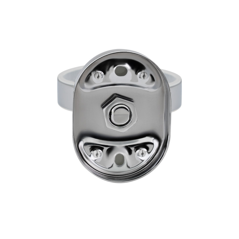 Lidz Склянка з тримачем Oreo 0401 настінний (матове скло) LDORE0401CRM22163 Chrome